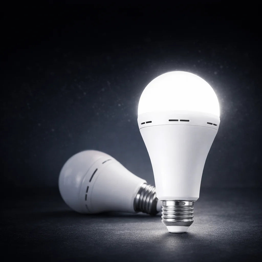 7W 9W 12W 15W LED Emergency Light Bulb Rechargeable Energy Saving Lamp for Home Power Outage Backup Portable Handheld Light