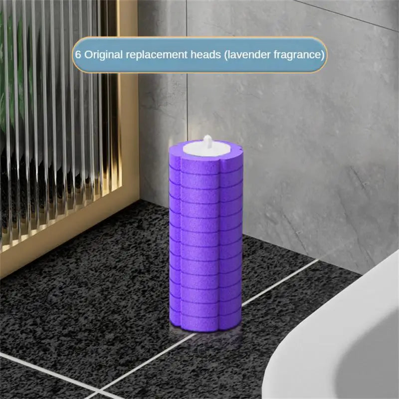 Disposable Toilet Brush Cleaner With Long Handle Bathroom Cleaning Brush With Replaceable Brush Head Toilet Accessories