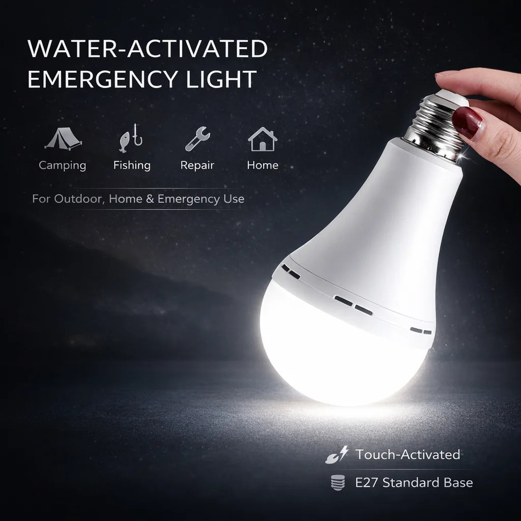7W 9W 12W 15W LED Emergency Light Bulb Rechargeable Energy Saving Lamp for Home Power Outage Backup Portable Handheld Light