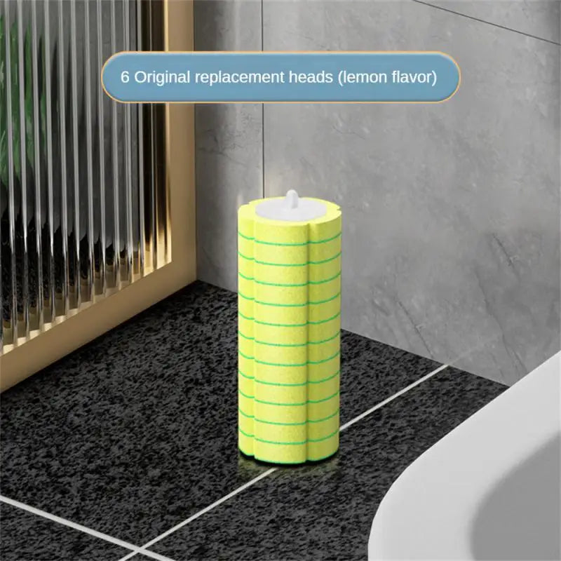 Disposable Toilet Brush Cleaner With Long Handle Bathroom Cleaning Brush With Replaceable Brush Head Toilet Accessories